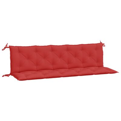 vidaXL Almofadões banco jardim 2 pcs 180x50x7cm tecido oxford vermelho