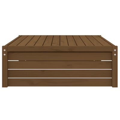 vidaXL Apoio de pés para jardim 120x80 cm pinho maciço castanho-mel