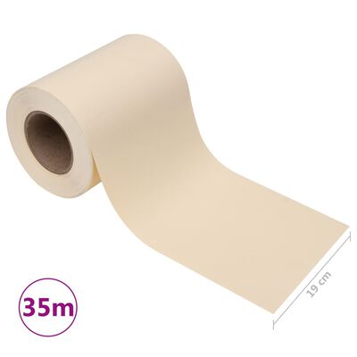 vidaXL Painel de privacidade para jardim 35x0,19 m PVC creme