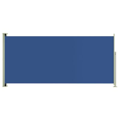 vidaXL Toldo lateral retrátil para pátio 140x300 cm azul