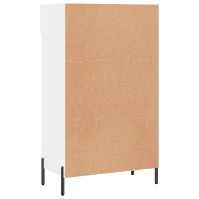 vidaXL Sapateira 60x35x105 cm derivados de madeira branco brilhante