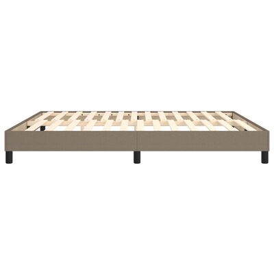 vidaXL Estrutura de cama 180x200 cm tecido cinza-acastanhado