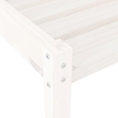 vidaXL Espreguiçadeiras 2 pcs 199,5x60x74 cm pinho maciço branco