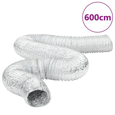 vidaXL Conduta de ventilação 6 m Ø10 cm alumínio