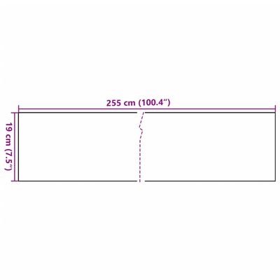 vidaXL Telas de varanda 5 pcs 255x19 cm vime PE antracite