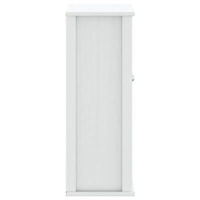 vidaXL Móvel de parede p/ WC BERG 69,5x27x71,5cm madeira maciça branco