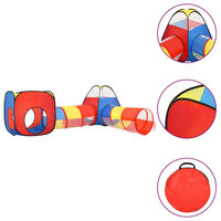 vidaXL Tenda de brincar infantil 190x264x90 cm multicor