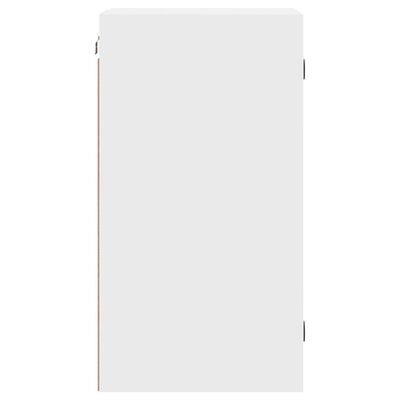 vidaXL Armário de parede c/ portas de vidro 35x37x68,5 cm branco