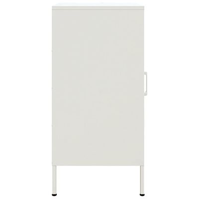 vidaXL Aparador 36x39x79 cm aço branco