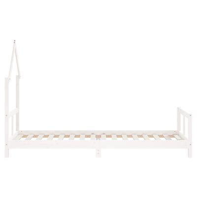 vidaXL Estrutura de cama infantil 80x200 cm pinho maciço branco
