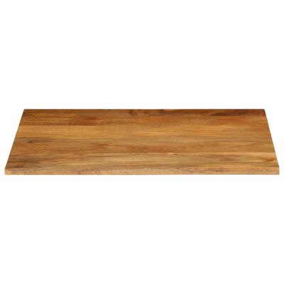 vidaXL Tampo de mesa c/ borda viva 110x80x3,8 cm mangueira maciça