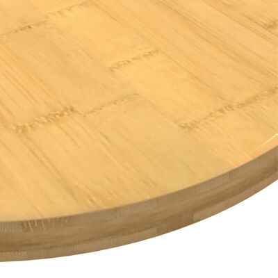 vidaXL Tampo de mesa Ø40x2,5 cm bambu