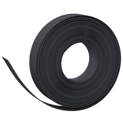 vidaXL Bordas de jardim 5 pcs 10 m 10 cm polietileno preto