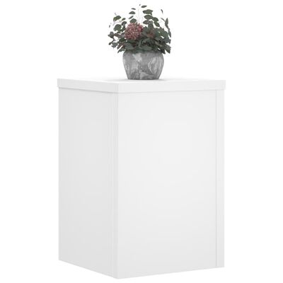 vidaXL Suportes p/ plantas 2 pcs 20x20x30 cm derivados madeira branco