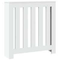 vidaXL Cobertura de radiador 78x20x82 cm derivados de madeira branco