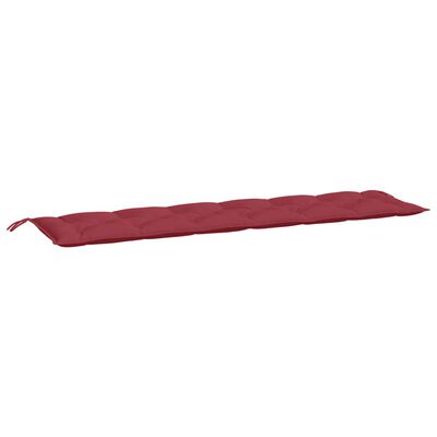 vidaXL Almofadões banco jardim 2 pcs tecido oxford vermelho tinto