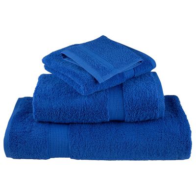 vidaXL Toalhas de bidé premium SOLUND 2 pcs 30x50 cm 600 gsm azul