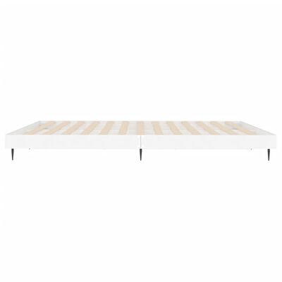 vidaXL Estrutura de cama 200x200 cm derivados de madeira branco