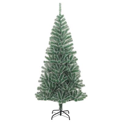 vidaXL Árvore Natal artificial c/ 300 luzes LED, bolas e neve 180 cm