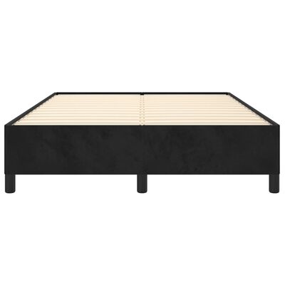 vidaXL Estrutura de cama 140x190 cm veludo preto