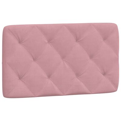 vidaXL Almofadão de cabeceira 80 cm veludo rosa