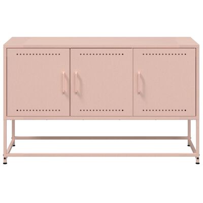 vidaXL Móvel de TV 100,5x39x60,5 cm aço rosa