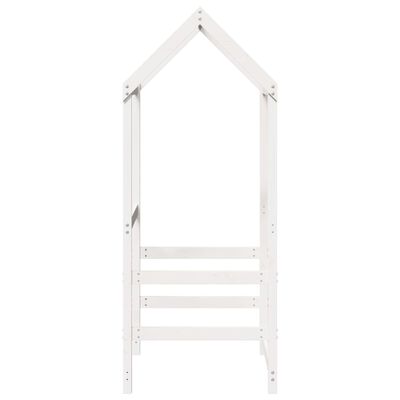 vidaXL Telhado de cama infantil 98x70x176,5 cm pinho maciço branco