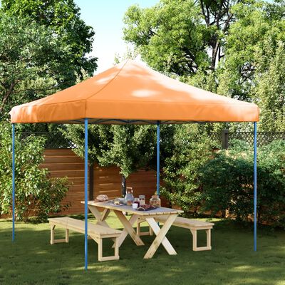 vidaXL Tenda para festas pop-up dobrável 292x292x315 cm laranja