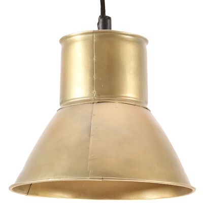 vidaXL Candeeiro suspenso redondo 25 W 17 cm E27 bronze