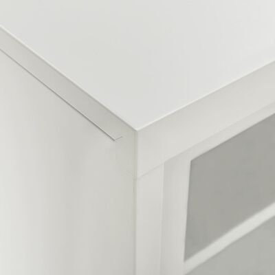 vidaXL Armário com porta deslizante aço 90x40x90 cm cinzento-claro