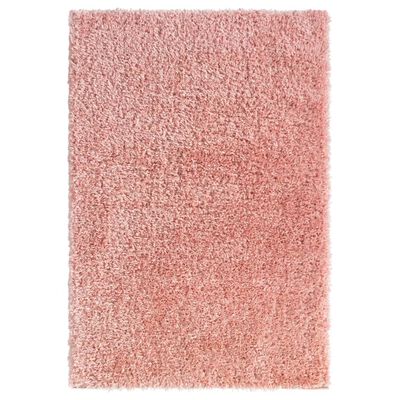 vidaXL Tapete shaggy de pelo alto com 50 mm 160x230 cm rosa