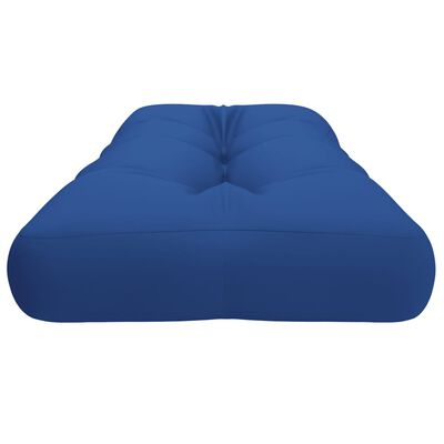 vidaXL Almofadão para sofá de paletes 120x40x12 cm tecido azul real