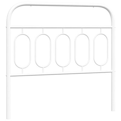 vidaXL Cabeceira de cama 100 cm metal branco