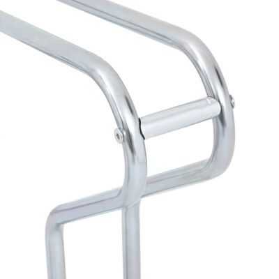 vidaXL Suporte independente para 4 bicicletas aço galvanizado