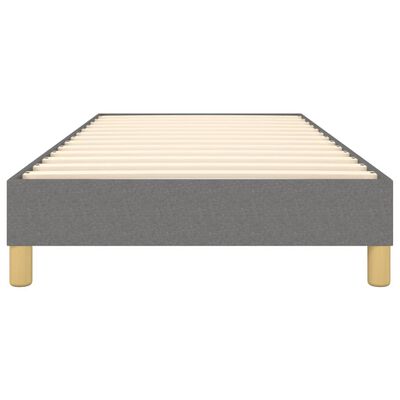 vidaXL Estrutura de cama 90x200 cm tecido cinzento-escuro