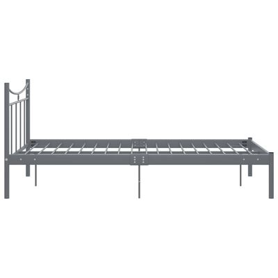 vidaXL Estrutura de cama 120x200 cm metal cinzento