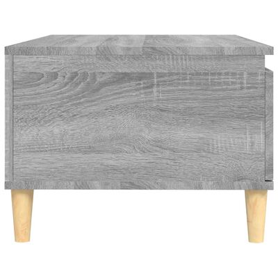 vidaXL Mesa de centro 90x50x36,5 cm derivados madeira cinzento sonoma