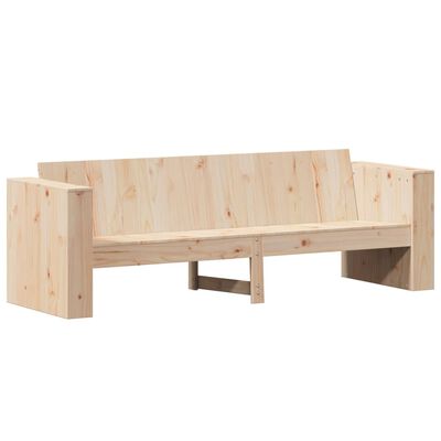 vidaXL Sofá de 3 lugares para jardim 189x60x62 cm pinho maciço