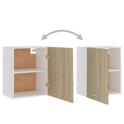 vidaXL Armários de parede 2 pcs 50x31x60 cm contraplacado cor carvalho