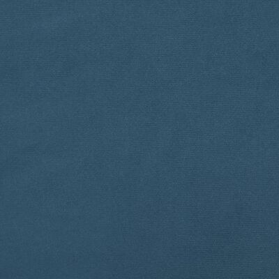vidaXL Colchão de molas ensacadas 120x200x20 cm veludo azul-escuro