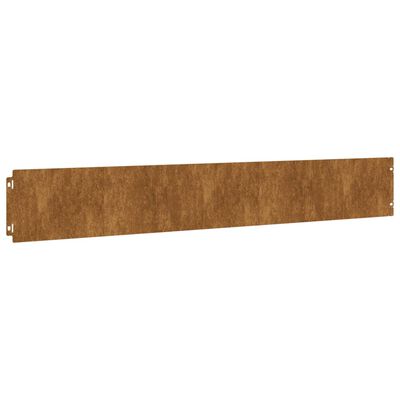 vidaXL Bordas de relvado 50 pcs 15x103 cm aço corten flexível