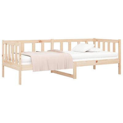 vidaXL Sofá-cama sem colchão 90x190 cm madeira de pinho maciça