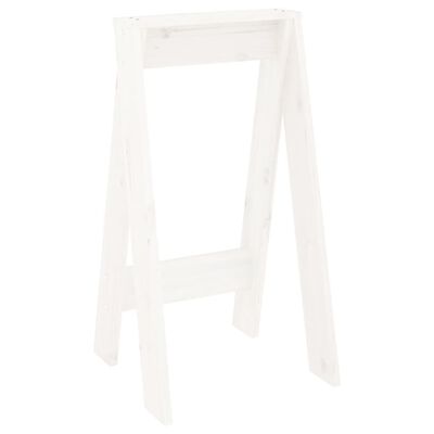 vidaXL Bancos 2 pcs 40x40x75 cm pinho maciço branco