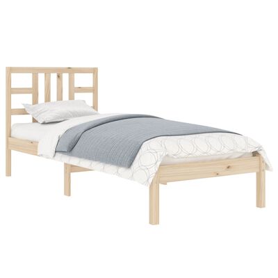 vidaXL Estrutura de cama 100x200 cm madeira maciço