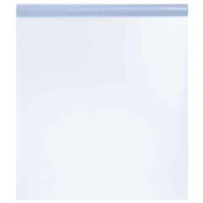 vidaXL Película janela estática 90x500 cm PVC cinza transparente fosco