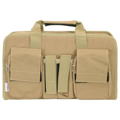 vidaXL Saco para pistola 40x24x10 cm tecido oxford caqui