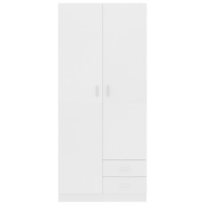 vidaXL Roupeiro 80x52x180 cm derivados de madeira branco