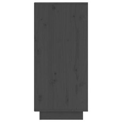 vidaXL Aparadores 2 pcs 31,5x34x75 cm madeira de pinho maciça cinza