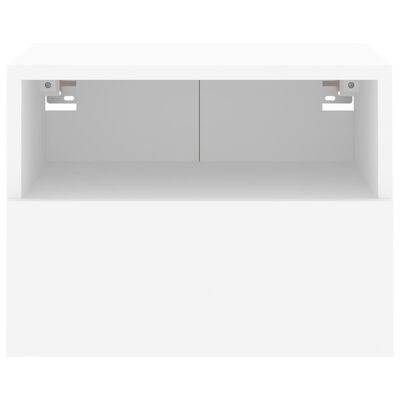 vidaXL Móveis de parede p/ TV 2pcs 40x30x30cm derivados madeira branco