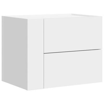 vidaXL Mesa de cabeceira de parede 45x30x35 cm branco